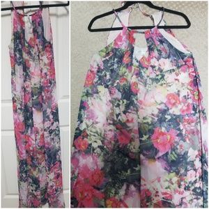 Floral chiffon maxi
